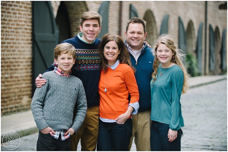 Family of 5 in Charleston, South Carolina Family, High School kids in Charleston, Christian family, Downtown Charleston family session! Photo by Aaron Nicholas Photography, destination wedding photographer based in Charleston, South Carolina